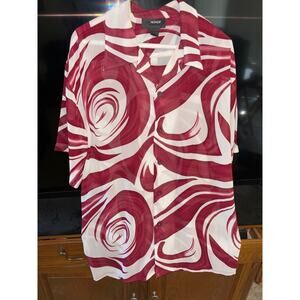 Le Monde Men's Casual Funky Designer Short Sleeve Button Up Casual Shirt XL
